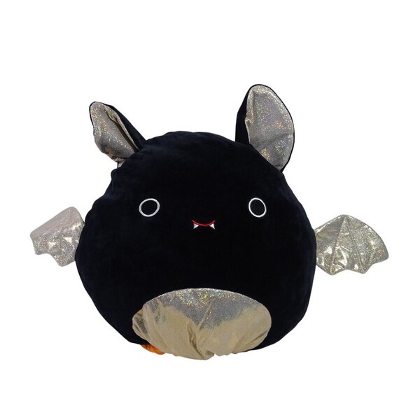 Kellytoy Flipamallows Reversible Halloween Pumpkin/Bat Plush Toy Orange Black - Picture 2 of 9